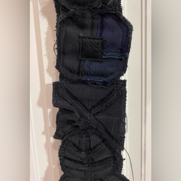 Prada vintage very creative black fabric belt main image 13